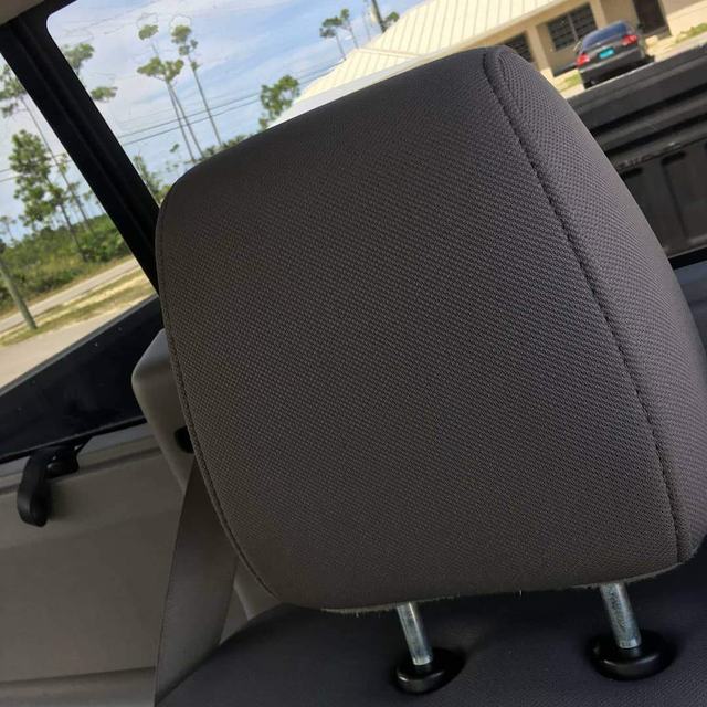 Cleaned interior and headrest